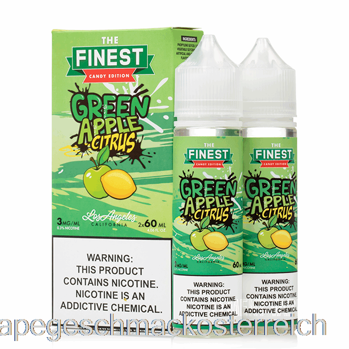 Grüner Apfel-Zitrusfrucht – Die Feinste Süßigkeiten-Edition – 120 Ml, 6 Mg Vape-Geschmack